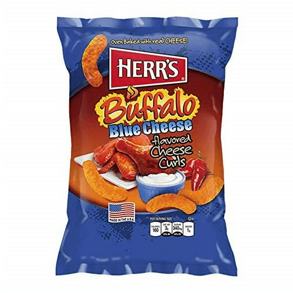 Herr's Buffalo Blue Cheese Curls, 4-Pack 3 oz. Bags