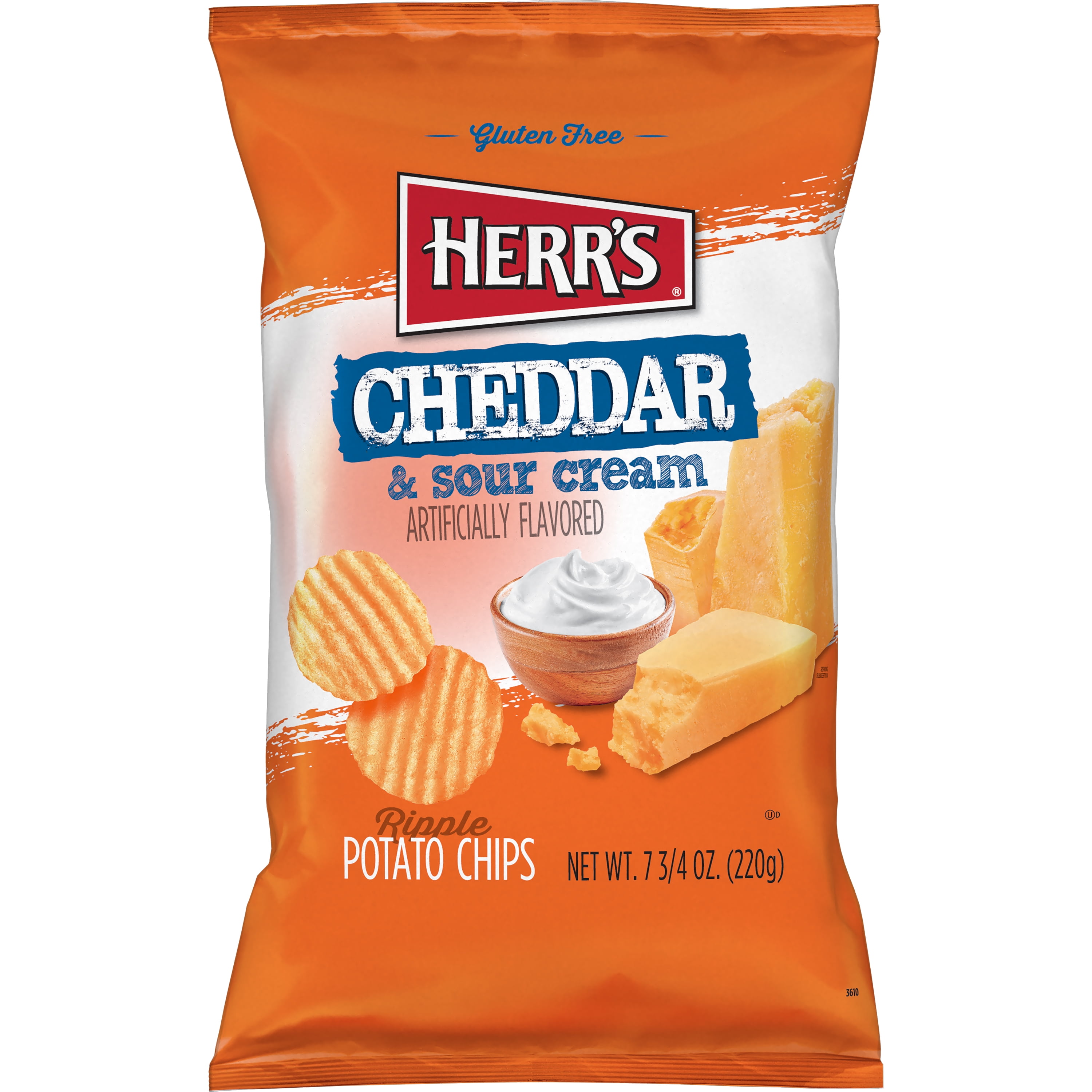 Herr's Cheddar & Sour Cream Potato Chips 7.75oz