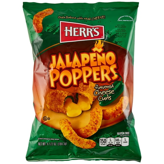 Herr's Cheese Curls Jalapeo Poppers