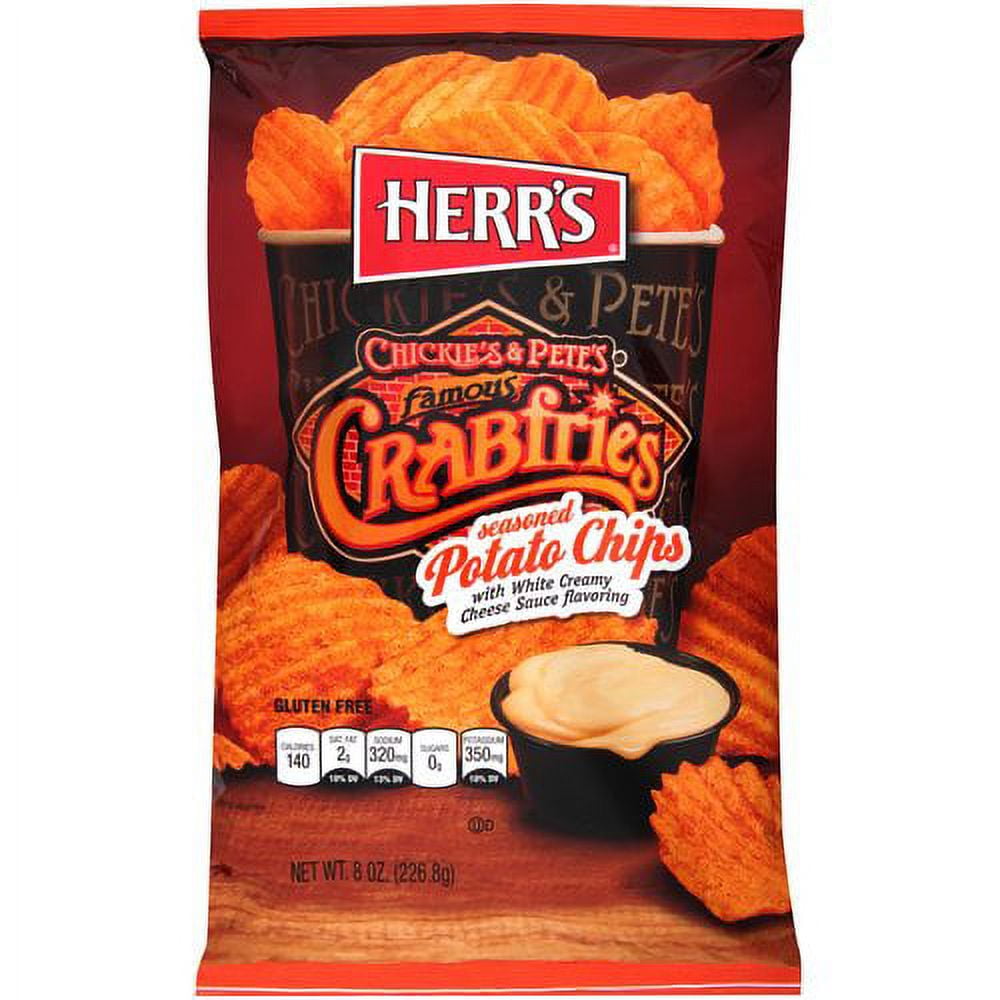 Herr's Chickie's & Pete's Crabfries Seasoned Potato Chips with Cheese