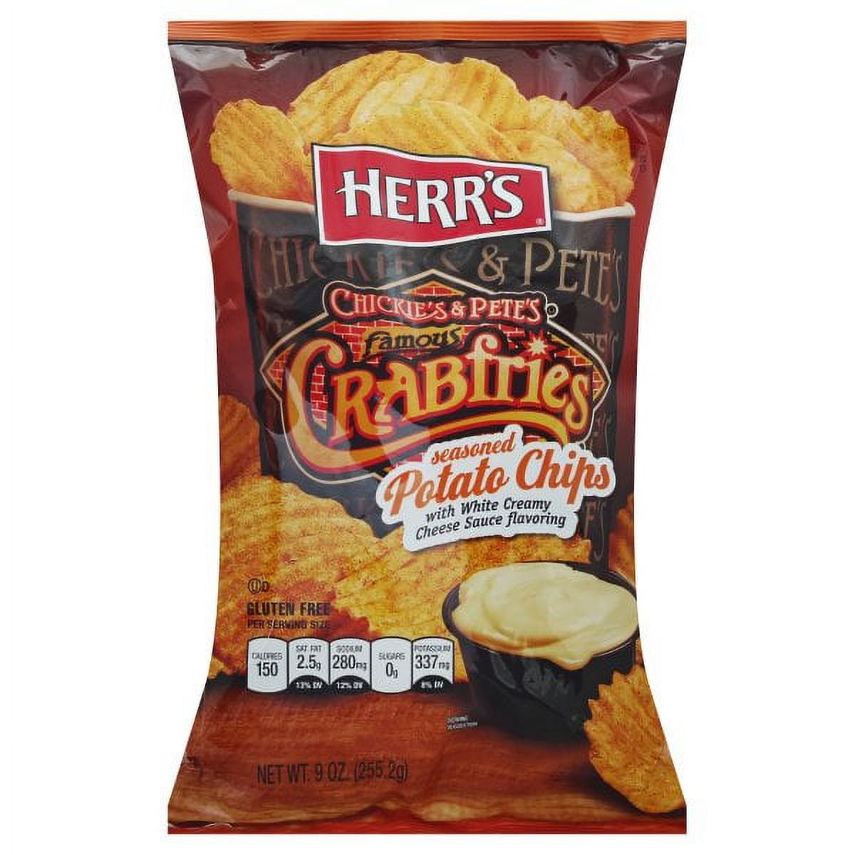 Herr's Chickies & Pete's Famous Crabfries Seasoned Potato Chips, 9 Oz