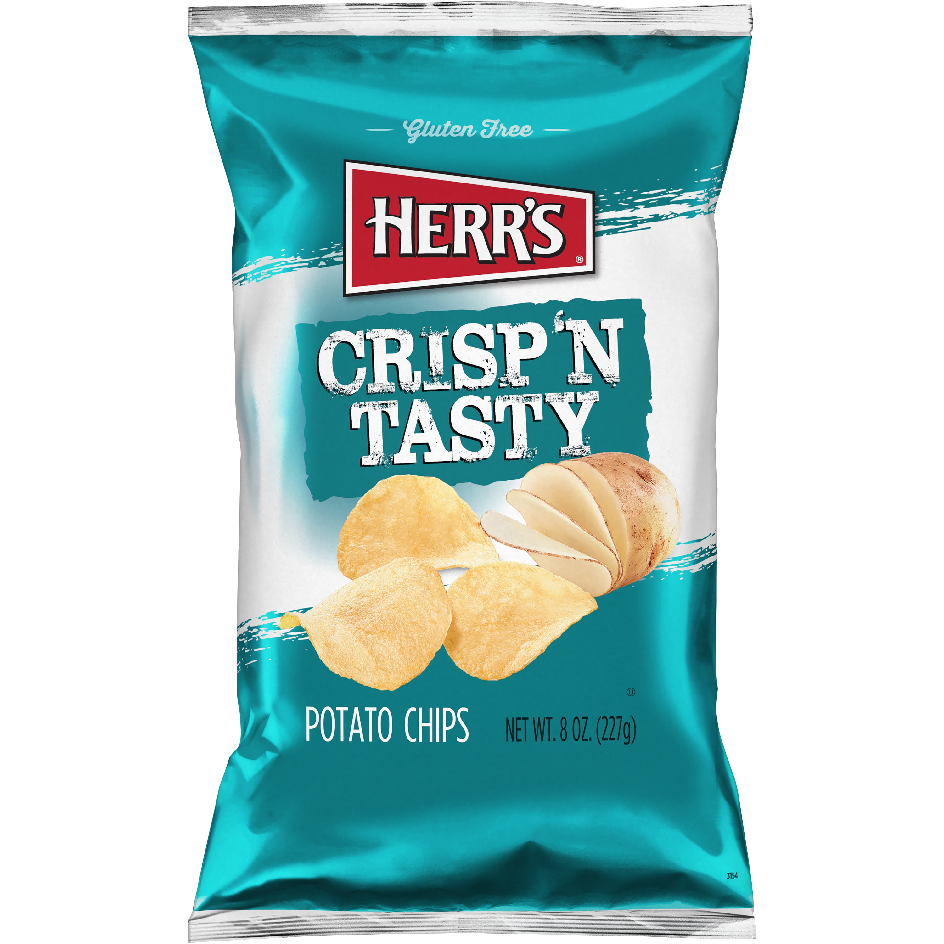 Herr's Crisp 'N Tasty Regular Potato Chips 8 Ounce