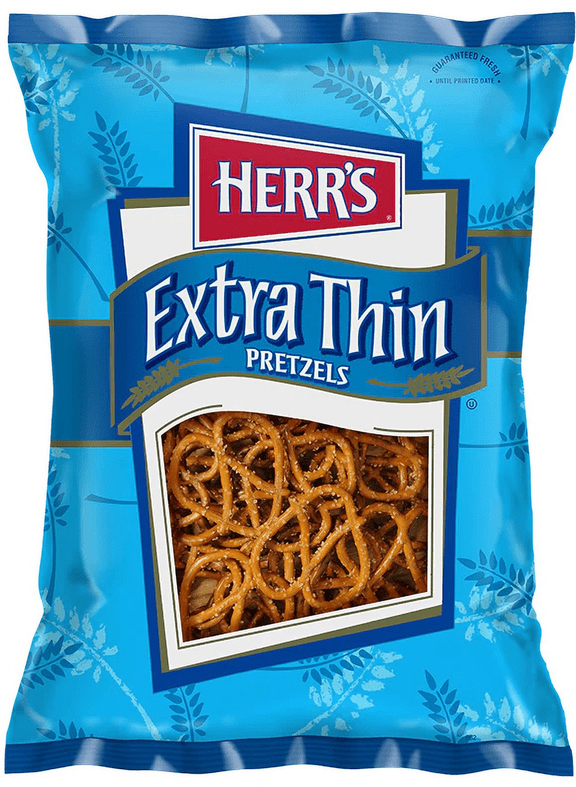 Herr's Extra Thin Pretzels, 21Pack Case 3.875 oz. Single Serve Bags