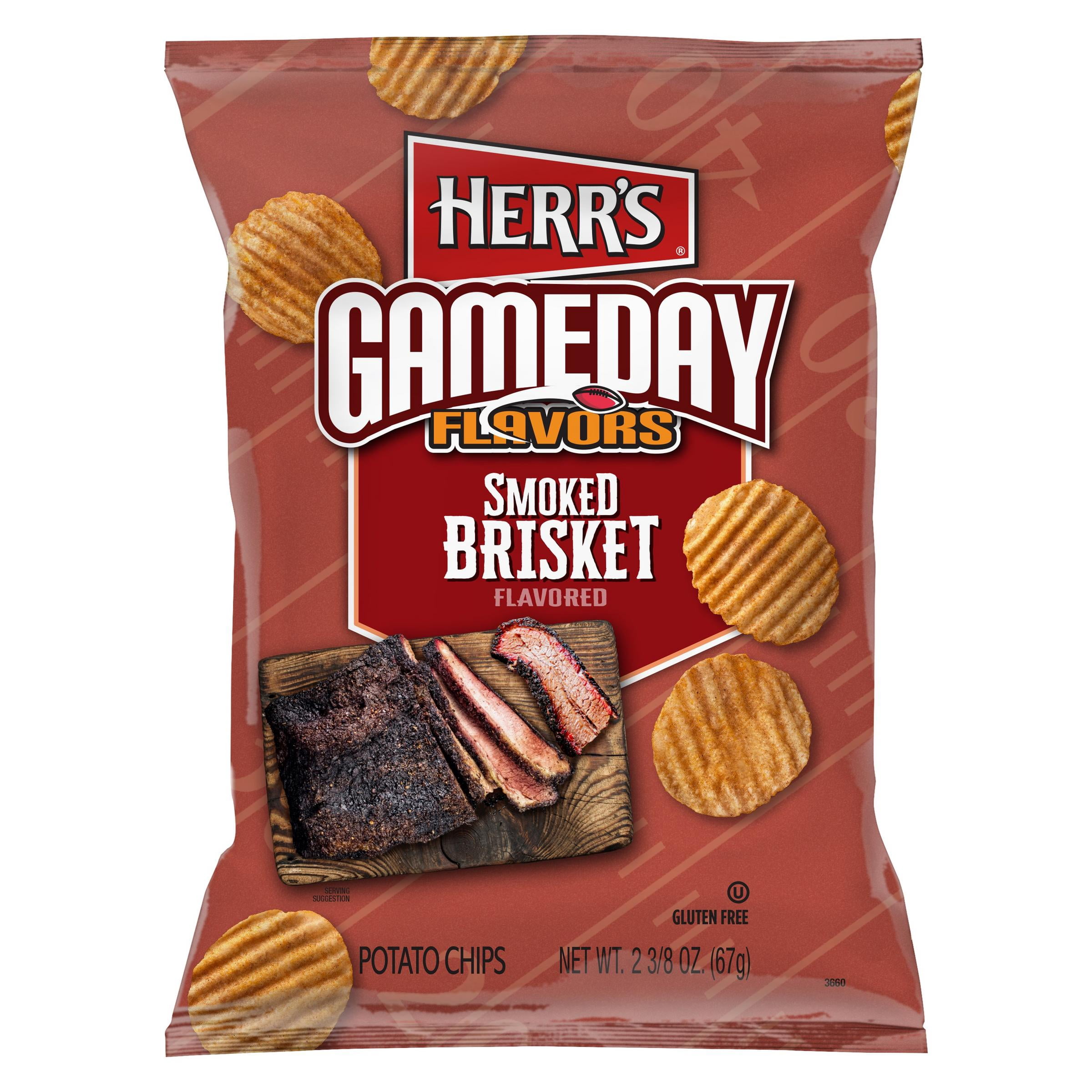 Herr's Game Day Brisket Ripple Chip- 2.375 oz