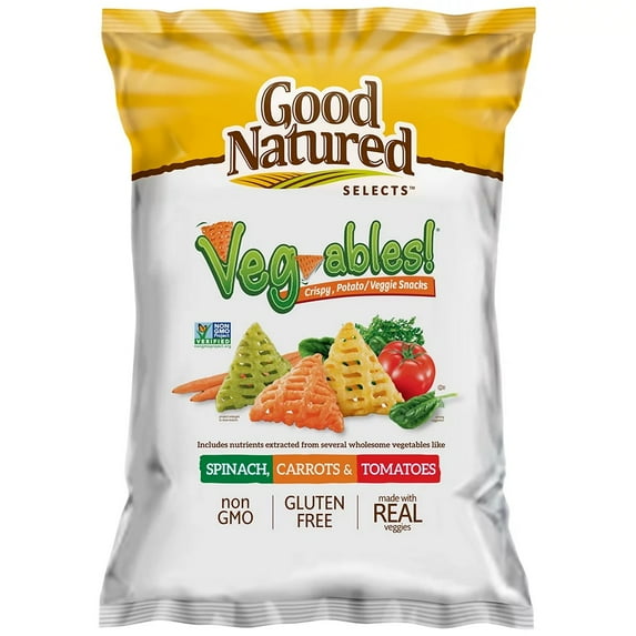 Good Natured Selects Veg-ables! Crispy Spinach, Carrots & Tomatoes Potato/Veggie Snacks 11 oz
