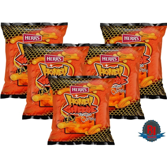 Herr's Honey Cheese Curls 3 oz Pack of 3 (Curated by RJ Snacks ...