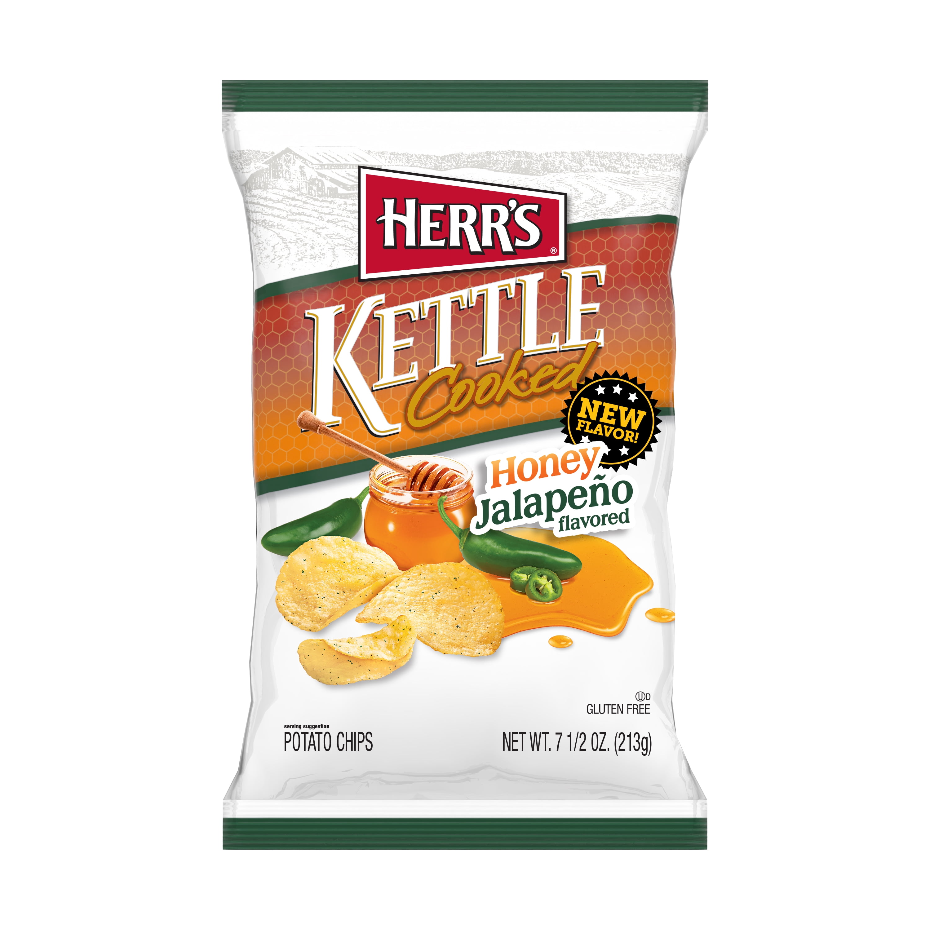 Herr's Honey Jalapeno Flavored Kettle Cooked Chips - 7.5 oz