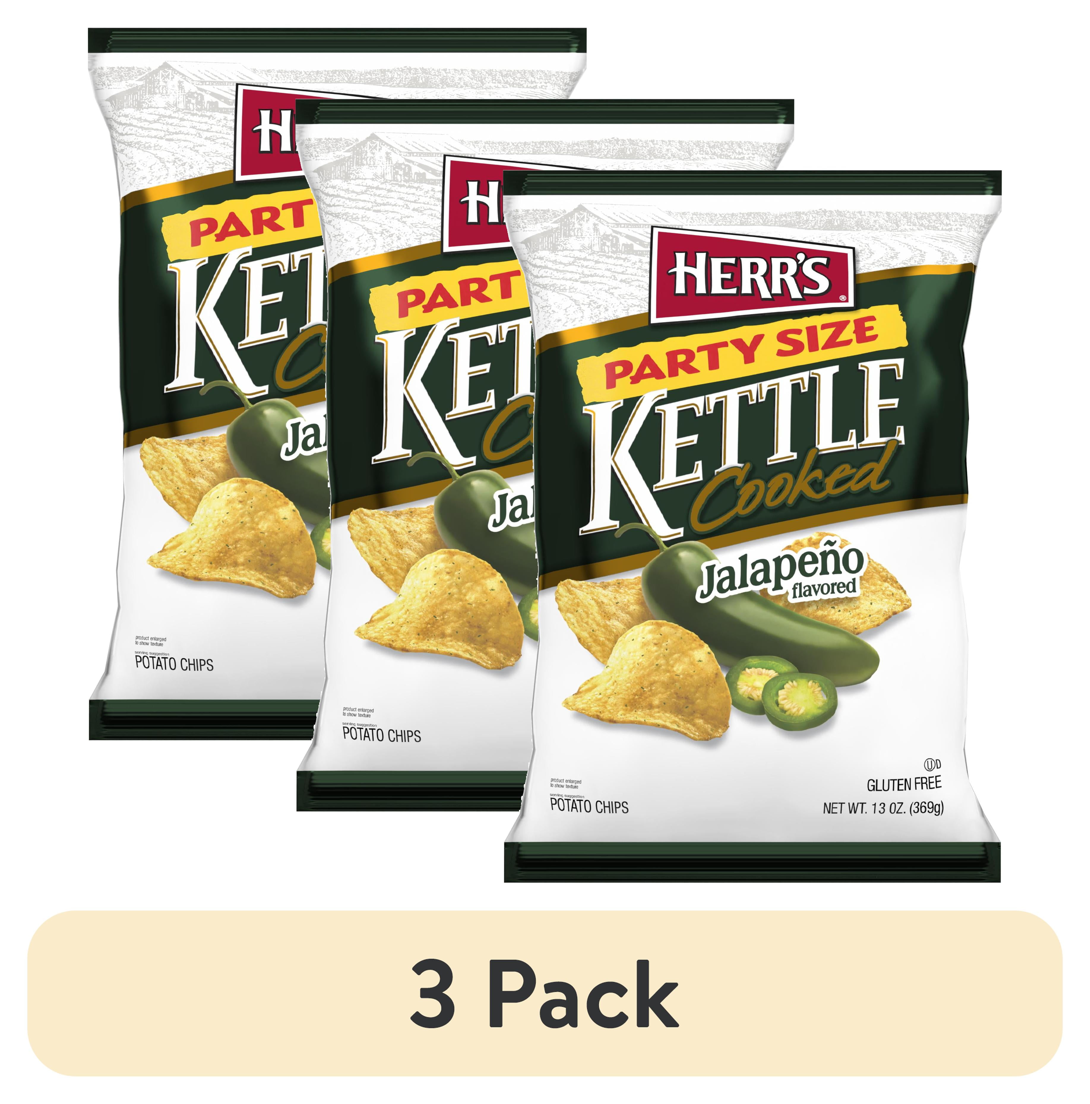 (3 pack) Herr's Jalapeno Kettle Chip 13oz - Walmart.com