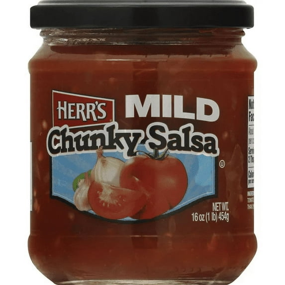 Herr's Mild Chunky Salsa, 2-Pack 16 oz. Jars