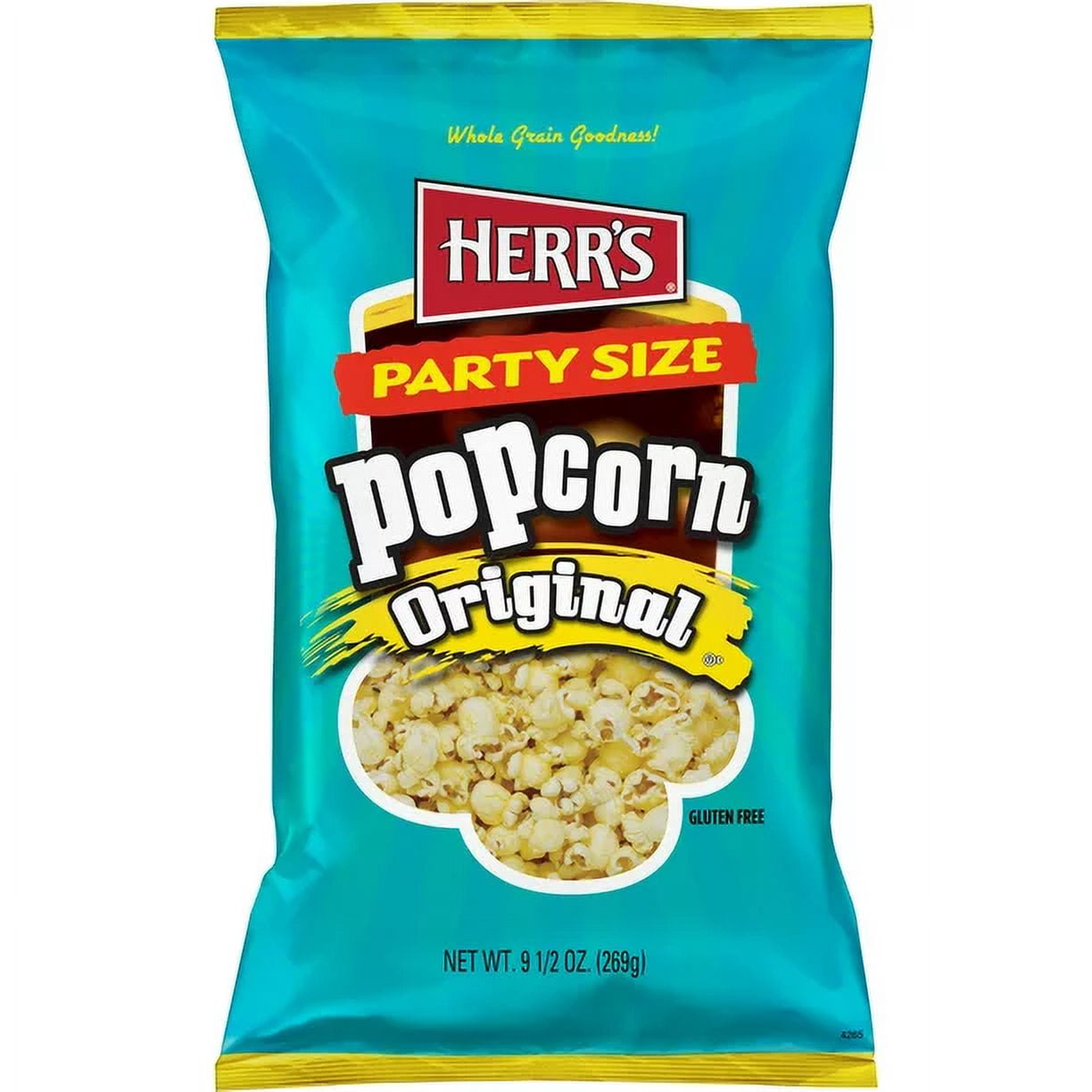 Herr's Original Butter Popcorn, 4Pack 9.5 oz. Party Size Bags