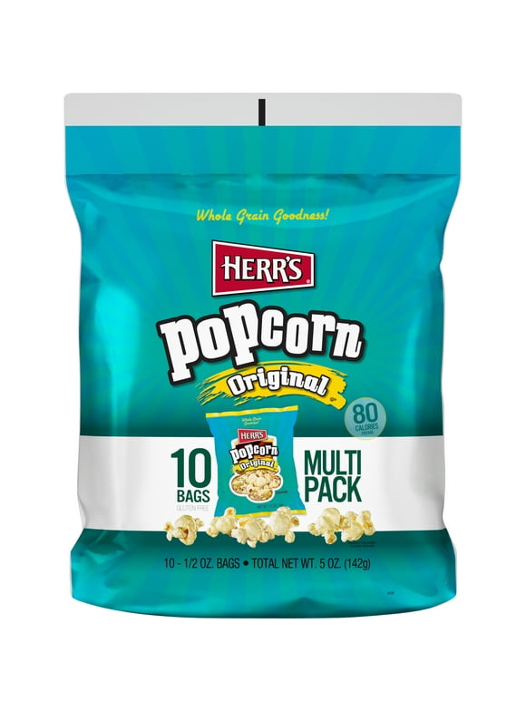 Herr's Original Popcorn Multi Pack, 1/2 oz, 10 Count