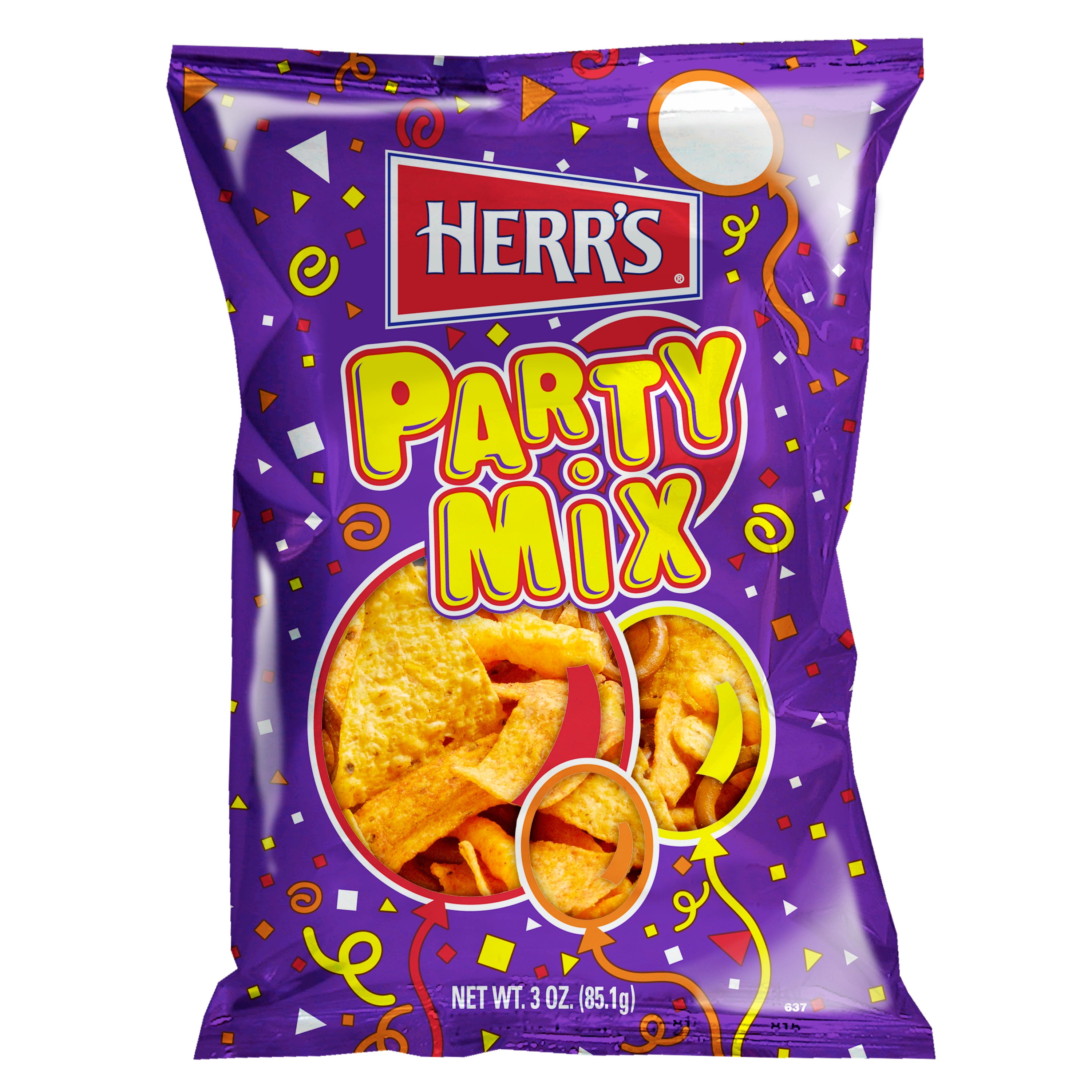 Herr's Party Mix, 3 Oz, 18 Ct