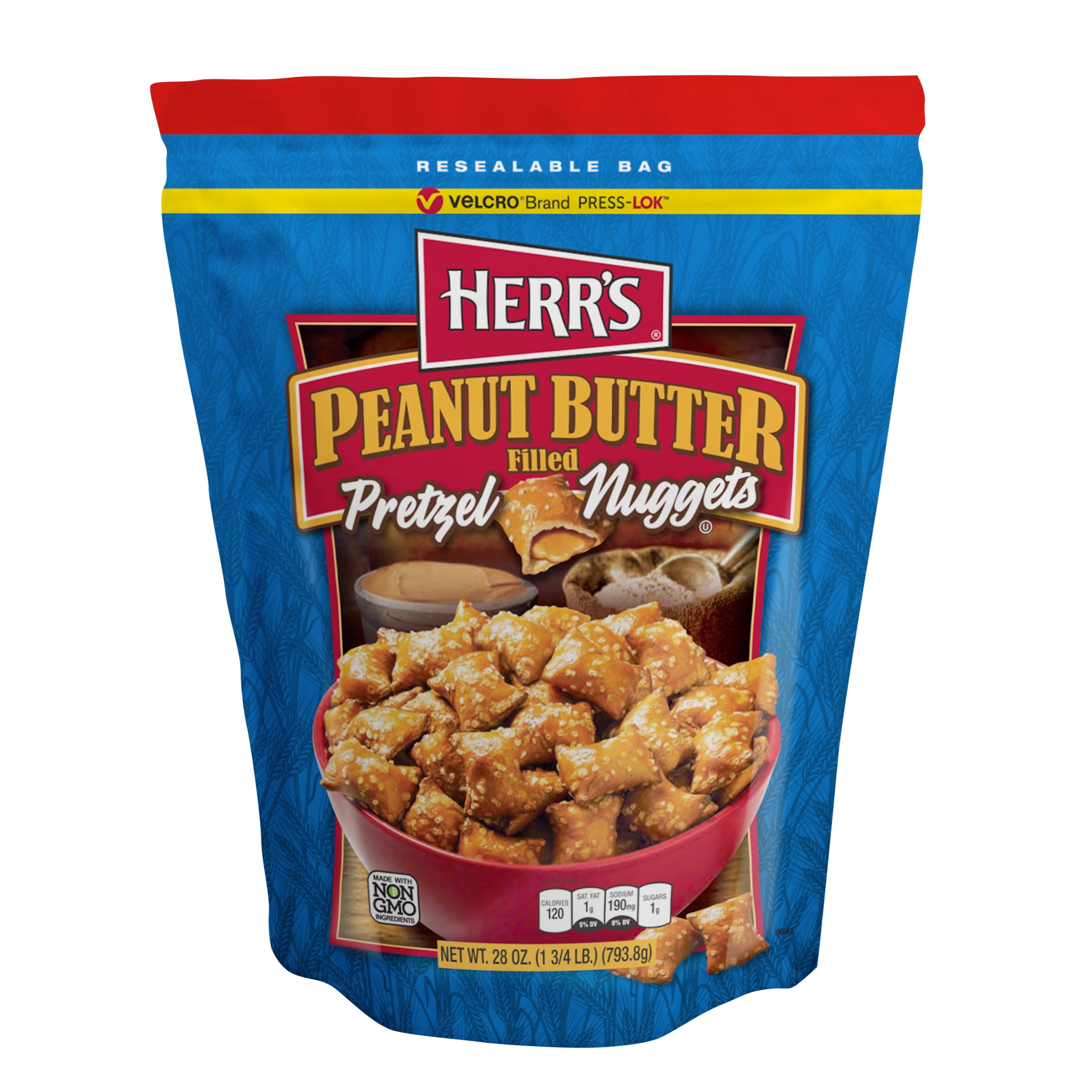 Herr's Peanut Butter Filled Pretzel Nuggets, 28 oz.