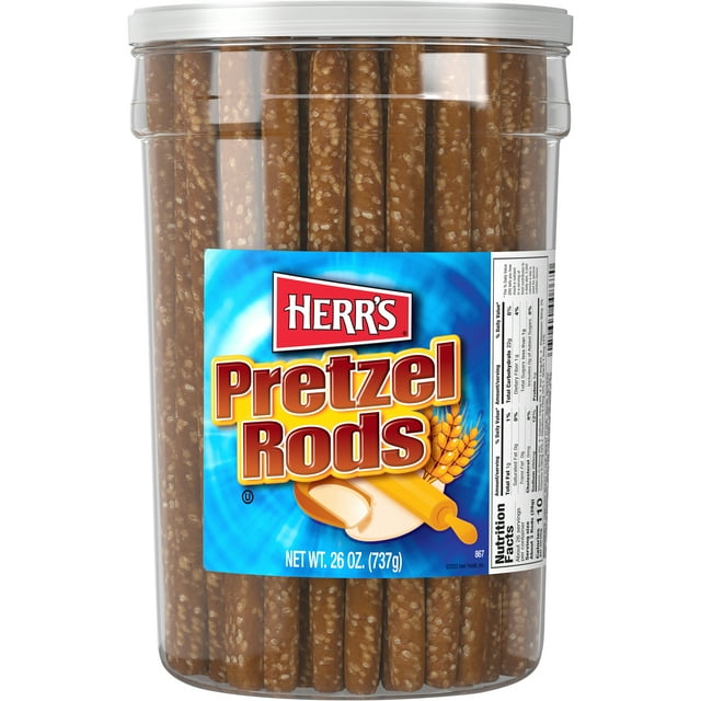 Herr's Pretzel Rods Canister, 26 oz