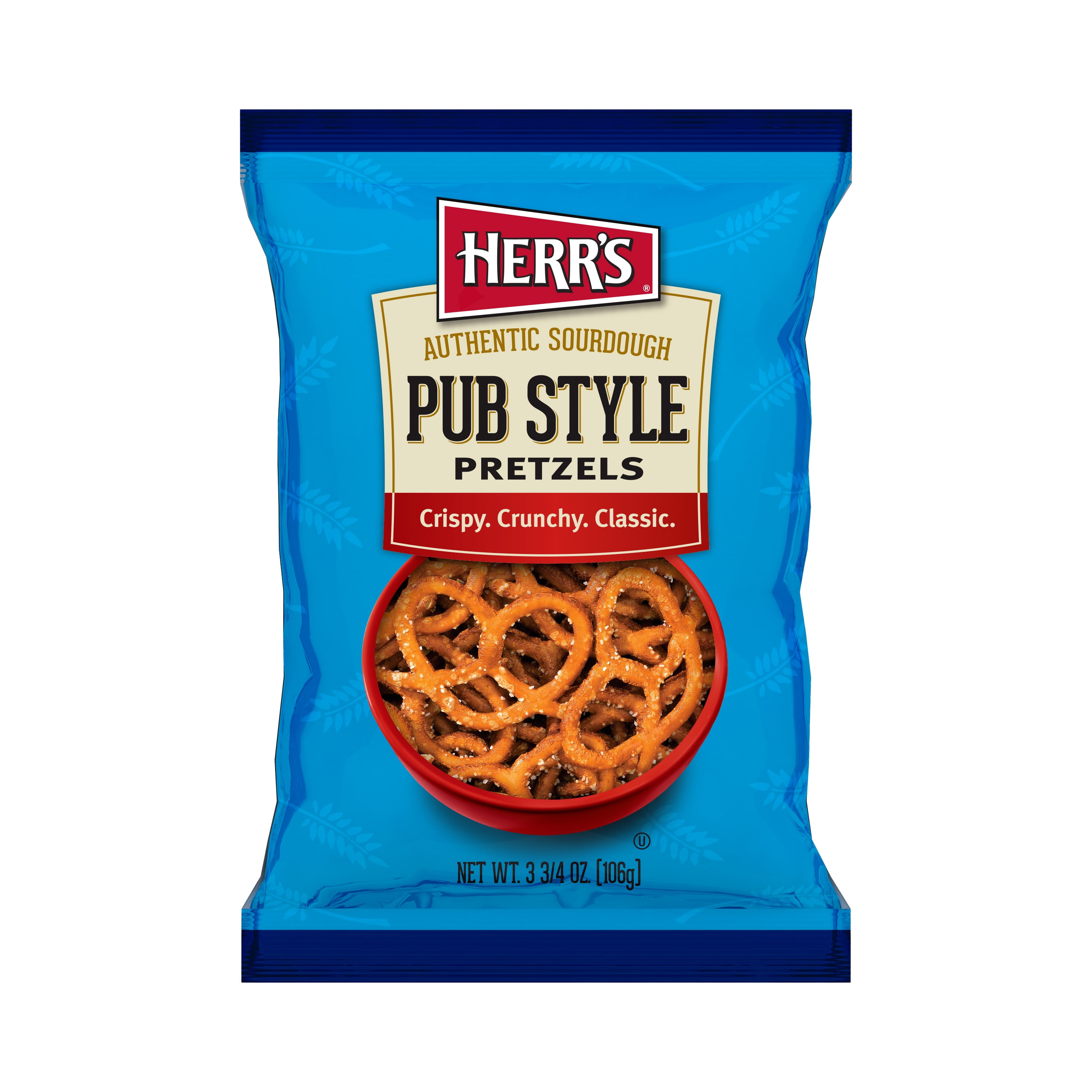 Herr's Pub Style Thin Sourdough Pretzels, 3.75 oz.