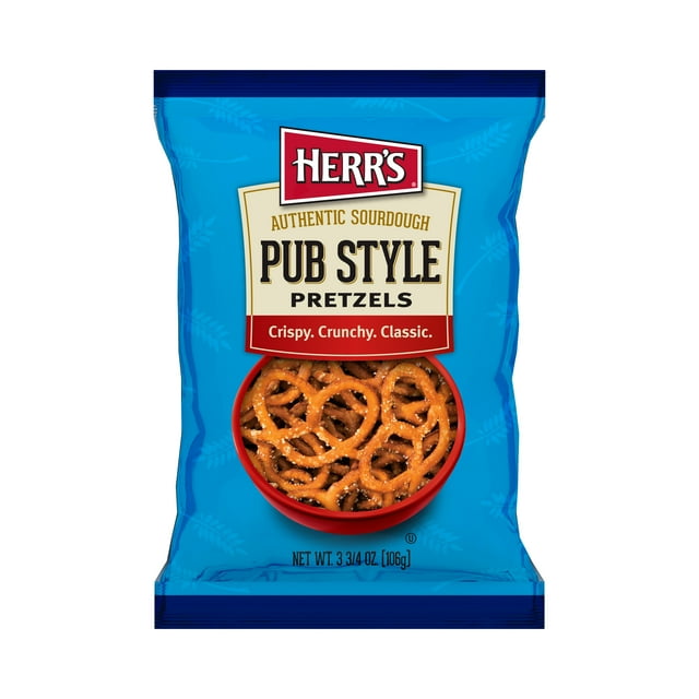 Herr's Pub Style Thin Sourdough Pretzels, 3.75 oz. - Walmart.com