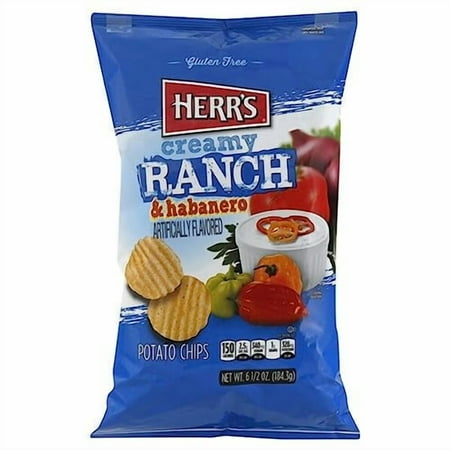 Herr's Ragin' Ranch Potato Chips, 7 Oz.