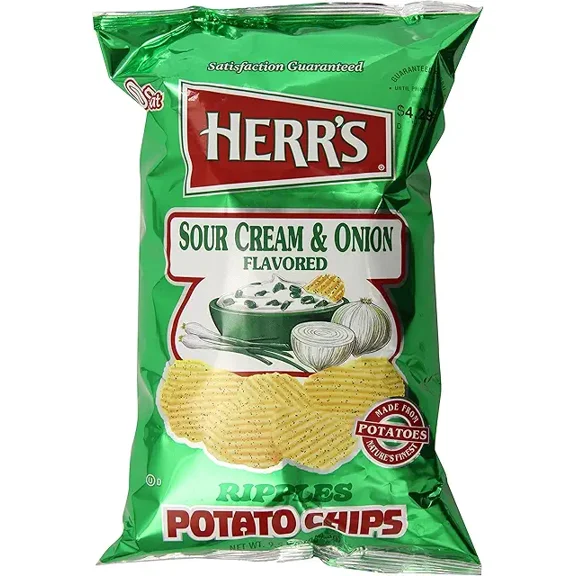 Herr`s SC& O Potato Chips 1 oz Pack of 12(Curated by RJ Snacks)