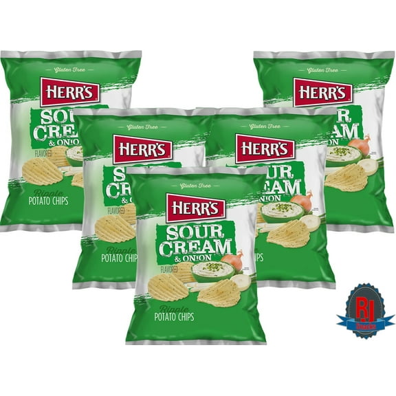 Herr`s SC& O Potato Chips 1 oz Pack of 24(Curated by RJ Snacks)
