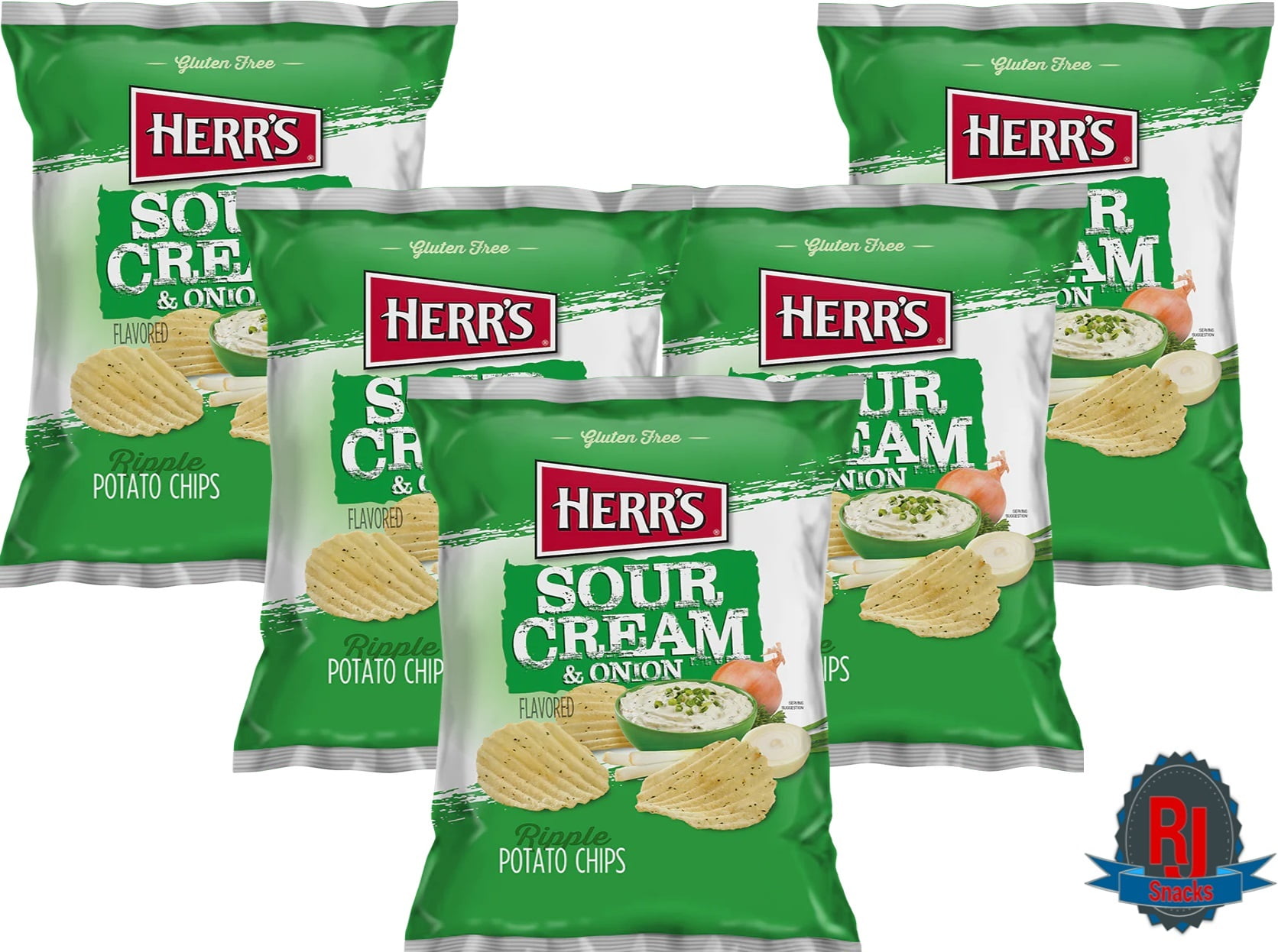 Herr`s SC& O Potato Chips 1 oz Pack of 42 (Curated by RJ Snacks)