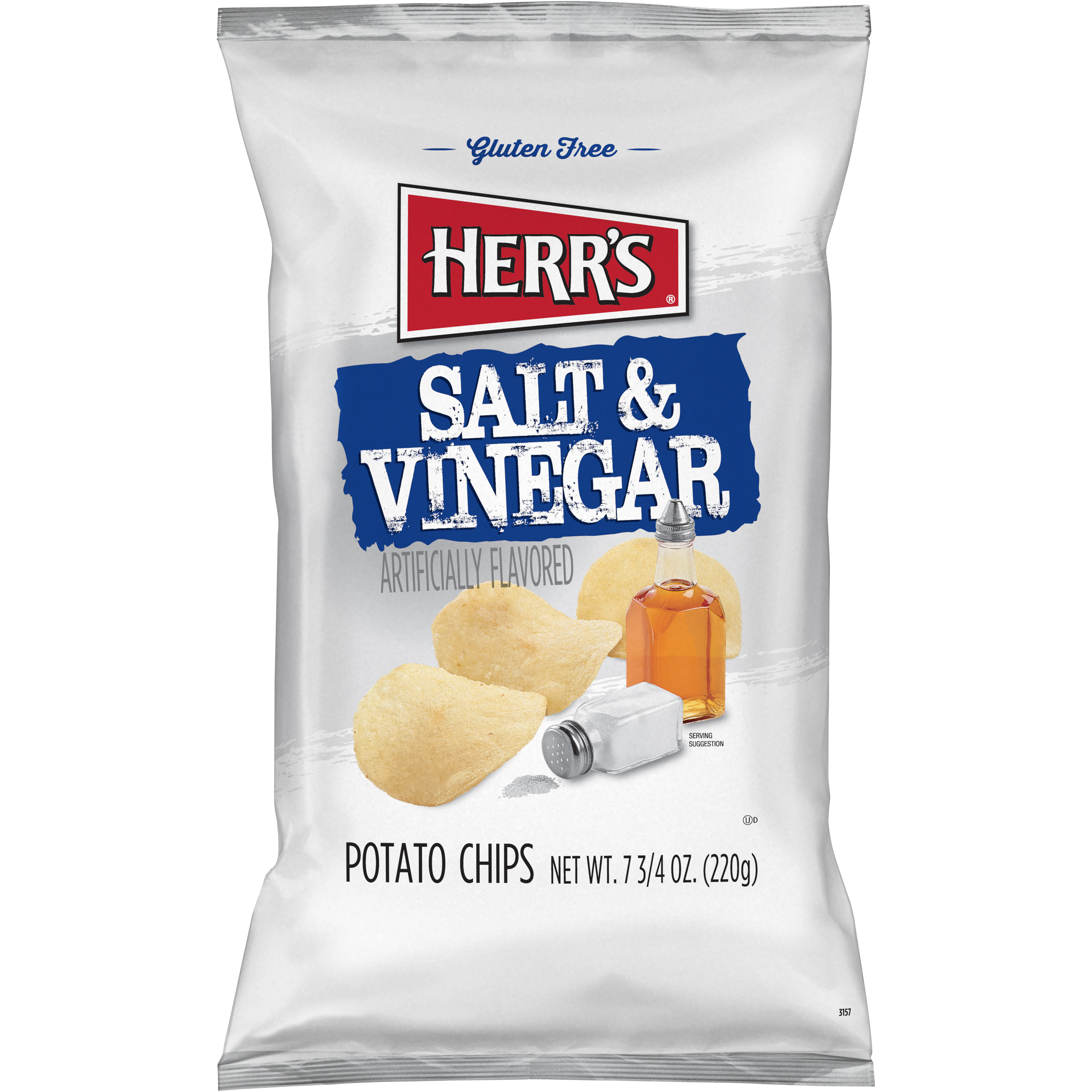 Herr's Ketchup Flavored Potato Chips - 2.75 Ounce Bags (Pack Of 3) - Fresh, Gluten Free