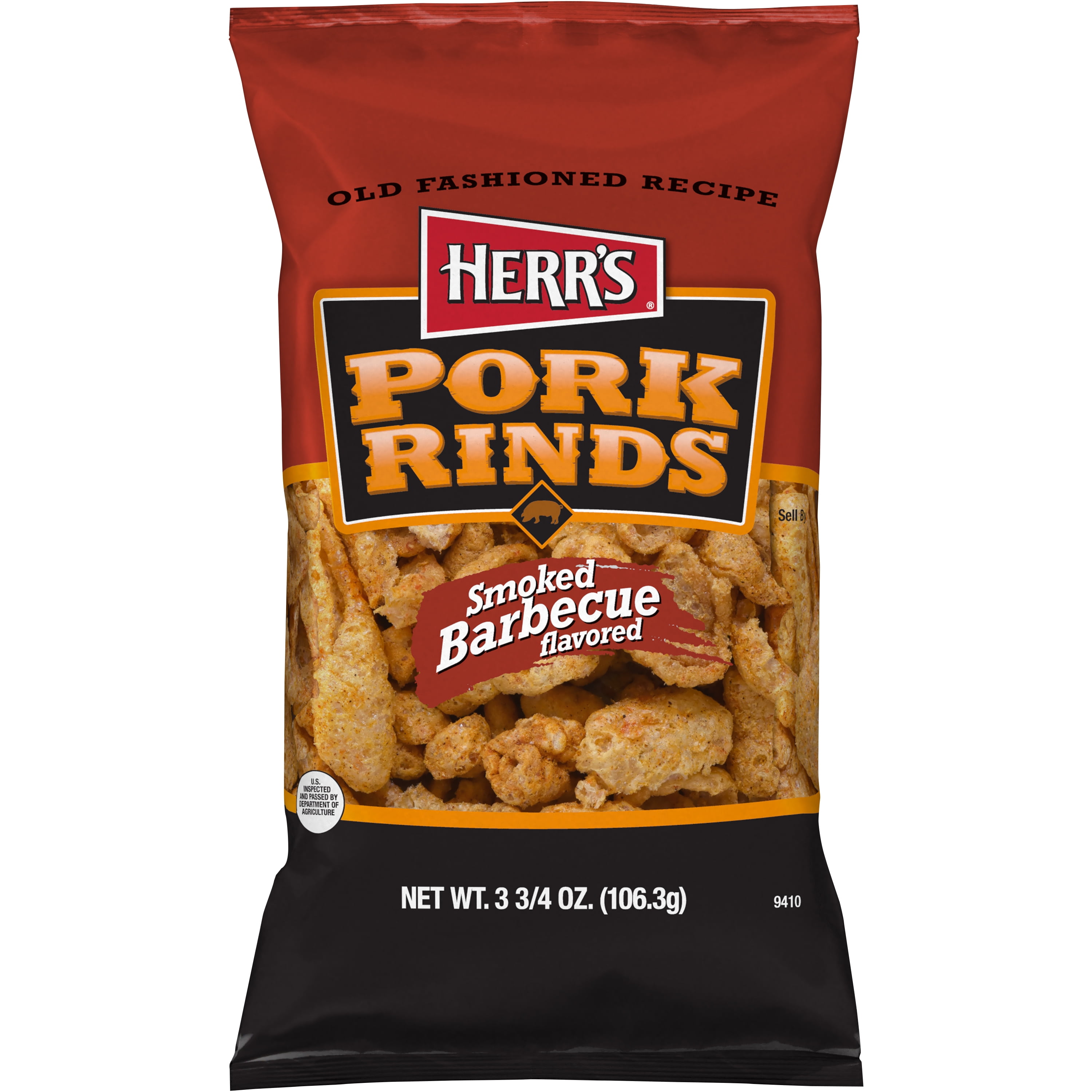 Herr's Smoked Barbecue Flavored Pork Rinds 3.75 oz