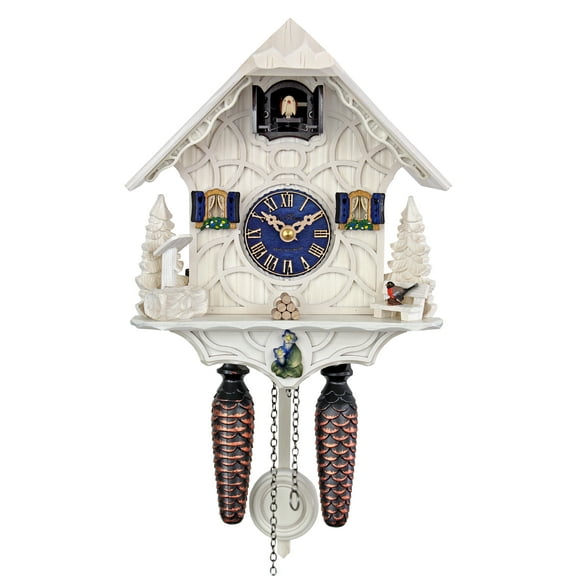HerrZeit Quartz Cuckoo Clock - Magic White