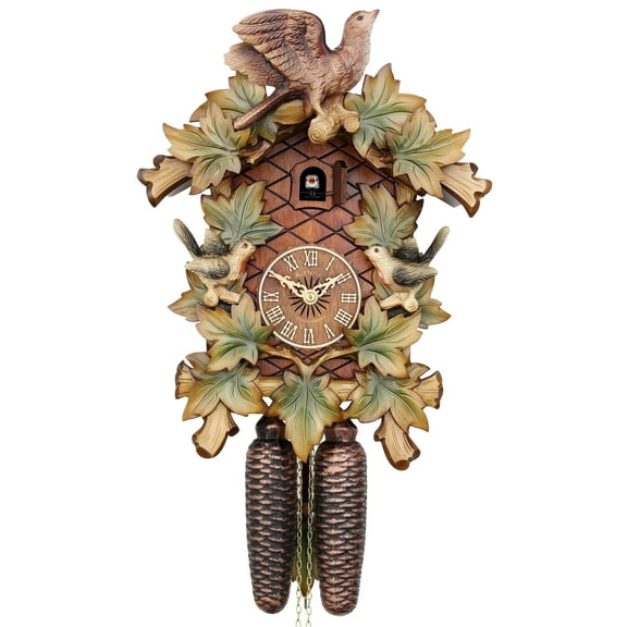 HerrZeit by Adolf Herr Cuckoo Clock - Forest Birds handpainted & handshingled