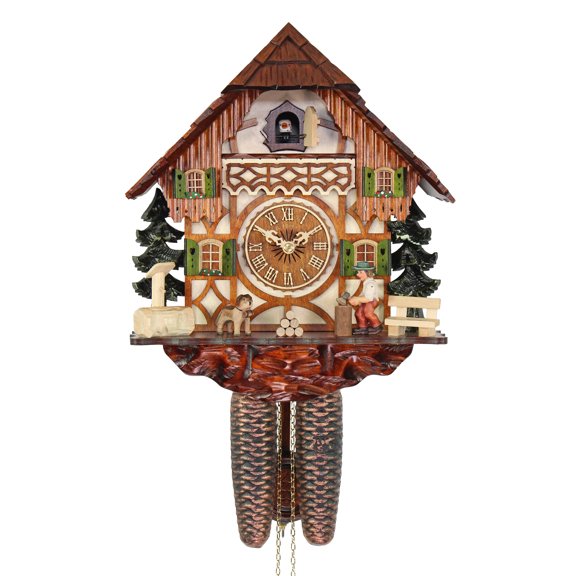 HerrZeit by Adolf Herr Cuckoo Clock  - The Busy Wood Chopper