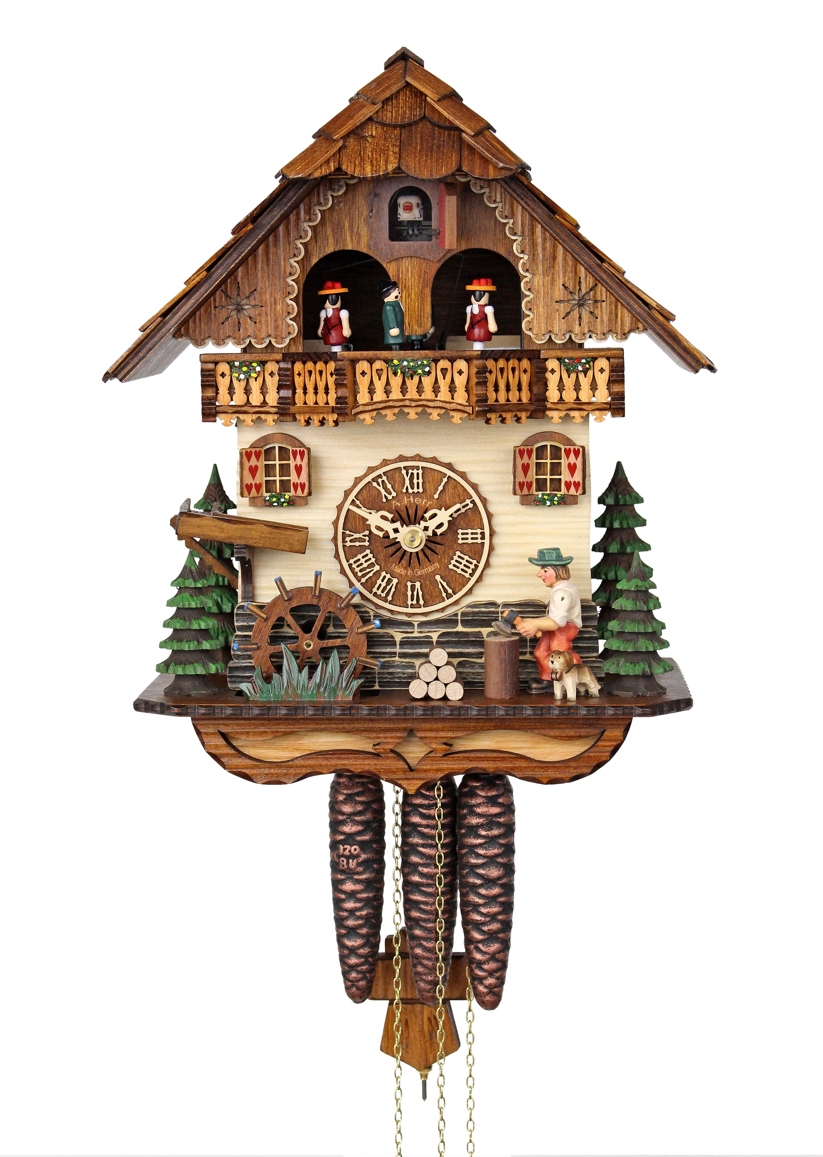 HerrZeit by Adolf Herr Cuckoo Clock - The Busy Wood Chopper - Walmart ...
