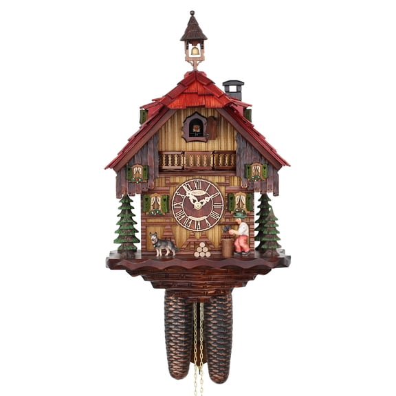 HerrZeit by Adolf Herr Cuckoo Clock  - The Busy Wood Chopper