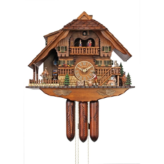 HerrZeit by Adolf Herr Cuckoo Clock - The Hunter and the Wood Chopper