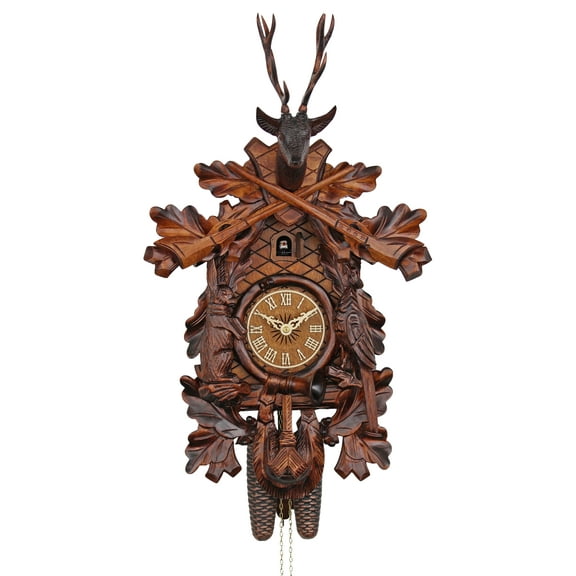 HerrZeit by Adolf Herr Cuckoo Clock - The Hunter's Clock  handshingled