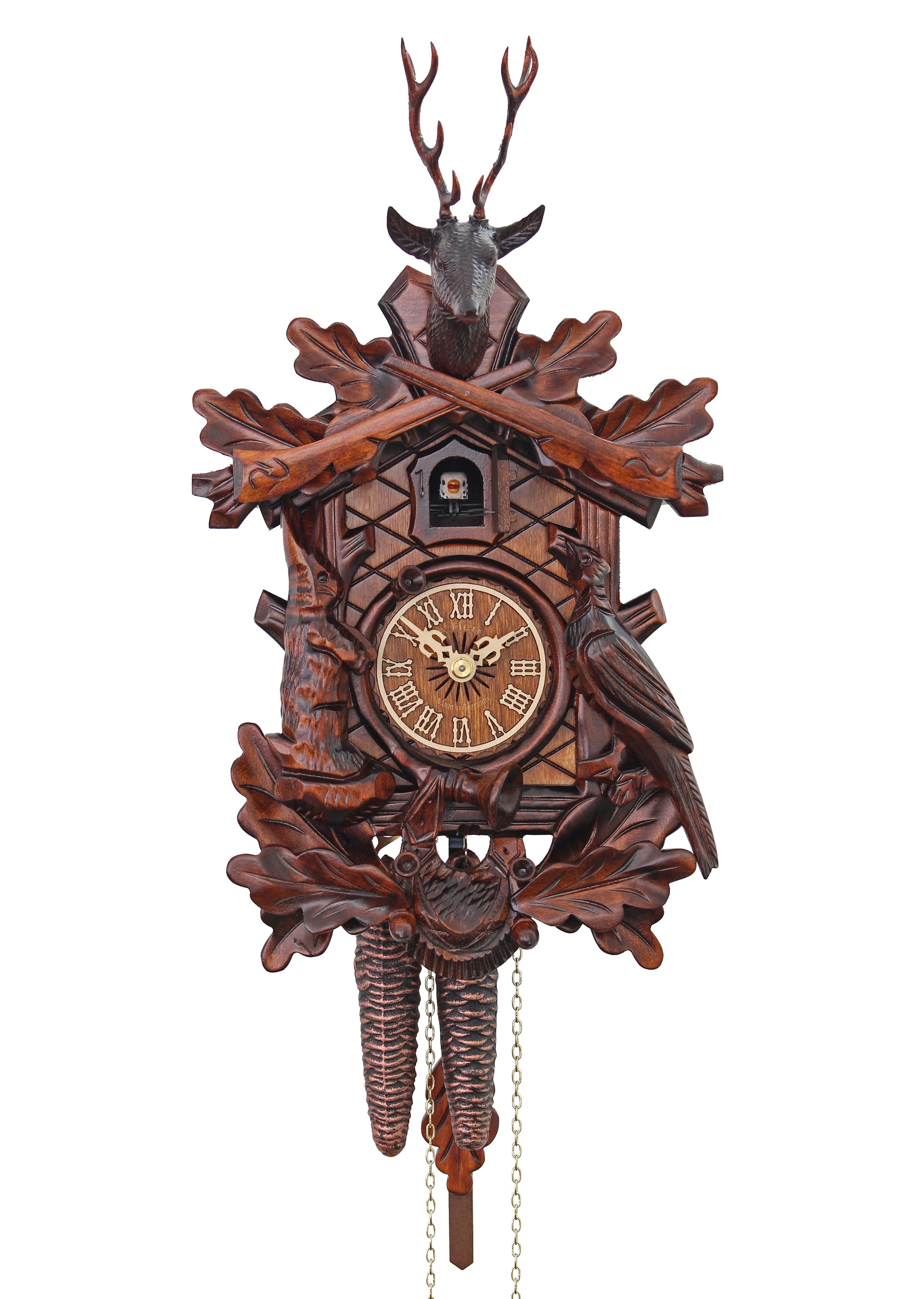 HerrZeit by Adolf Herr Cuckoo Clock - The Hunter's Clock - Walmart.com