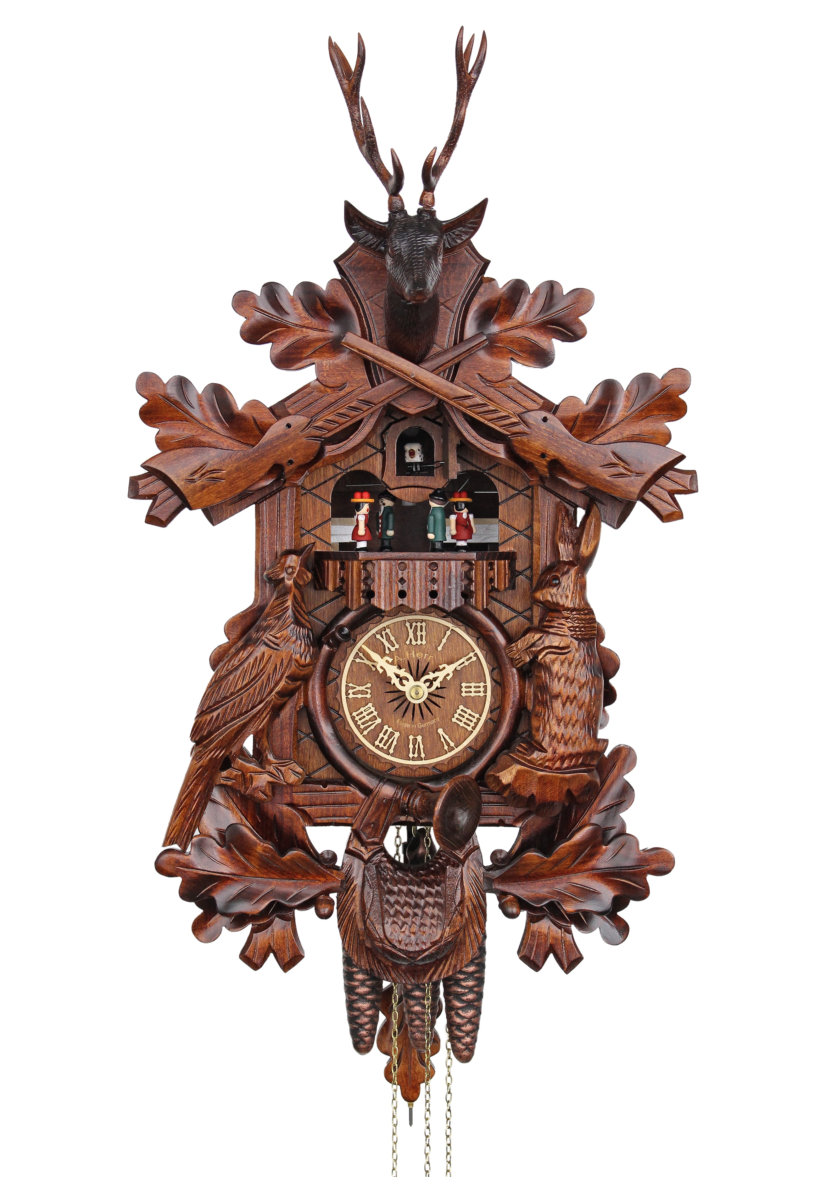 HerrZeit by Adolf Herr Cuckoo Clock - The Hunter's Clock - Walmart.com