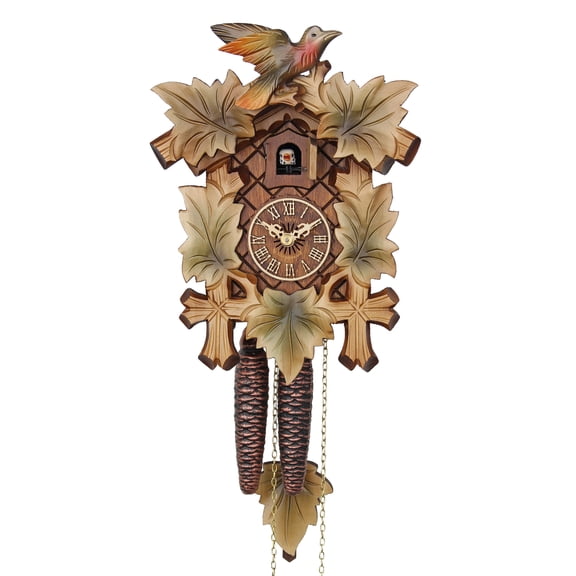 HerrZeit by Adolf Herr Cuckoo Clock  - The Traditional Vine Leaves painted