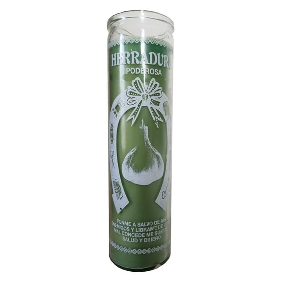 Herradura Poderosa Lime Pillar Candle