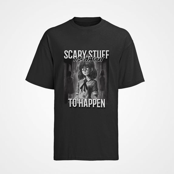 Strage Stuff Herren T-Shirt Bio Baumwolle - Anime Horror Scary Stuff Happen ...
