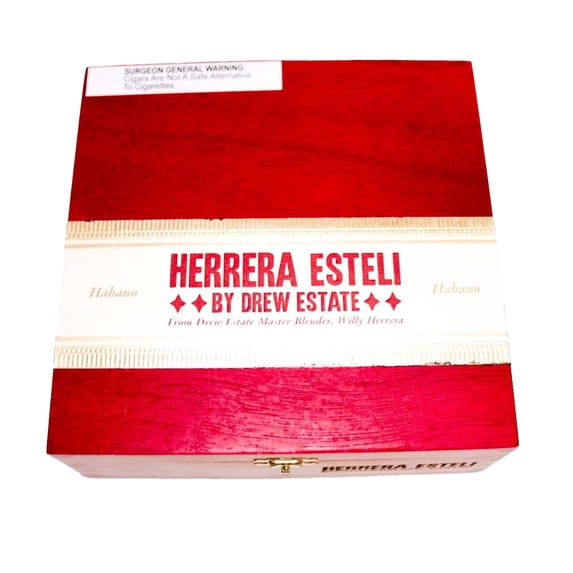 Herrera Esteli Lonsdale Deluxe Habano Empty Wood Cigar Box 7" x 7" x 2.5"