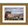 thumbnail image 1 of Herrera, H.J. 24x17 Gold Ornate Wood Framed with Double Matting Museum Art Print Titled - Guardian of the City I, 1 of 4