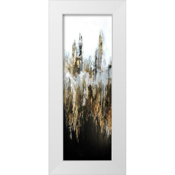 Herrera, Leticia 11x24 White Modern Wood Framed Museum Art Print Titled - Metalico I