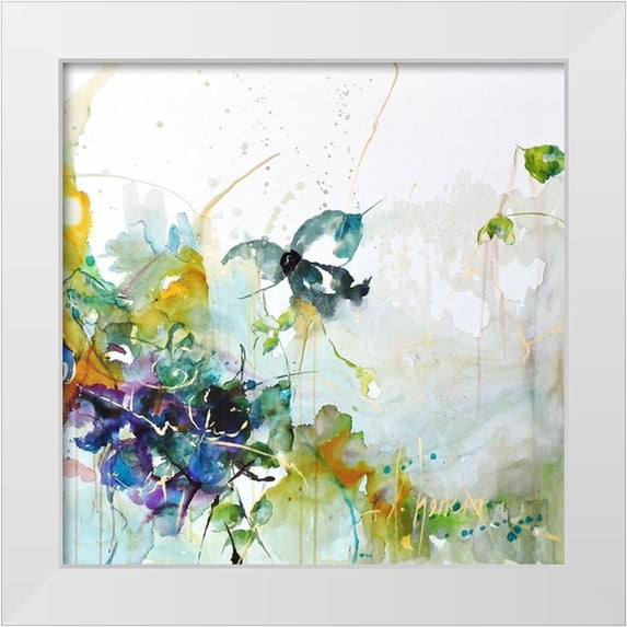 Herrera, Leticia 12x12 White Modern Wood Framed Museum Art Print Titled - Me Encanta II
