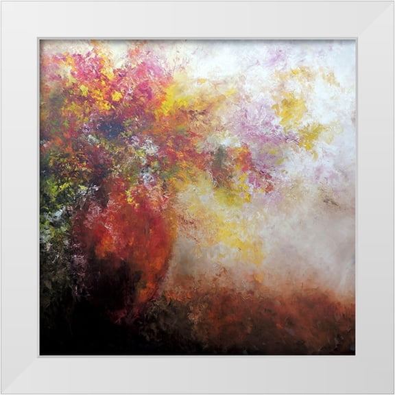 Herrera, Leticia 12x12 White Modern Wood Framed Museum Art Print Titled - Nicho Rojo