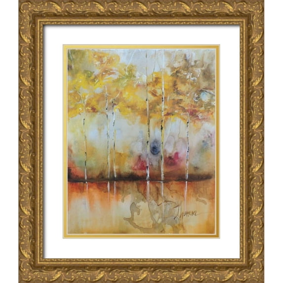 Herrera, Leticia 12x14 Gold Ornate Wood Framed with Double Matting Museum Art Print Titled - Alazanas I