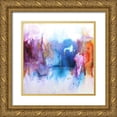 thumbnail image 1 of Herrera, Leticia 20x20 Gold Ornate Wood Framed with Double Matting Museum Art Print Titled - Electro I, 1 of 4