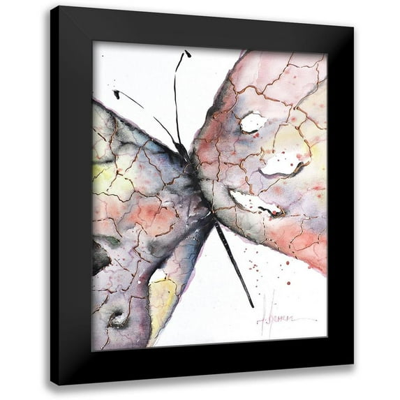 Herrera, Leticia 20x24 Black Modern Framed Museum Art Print Titled - Mariposa I