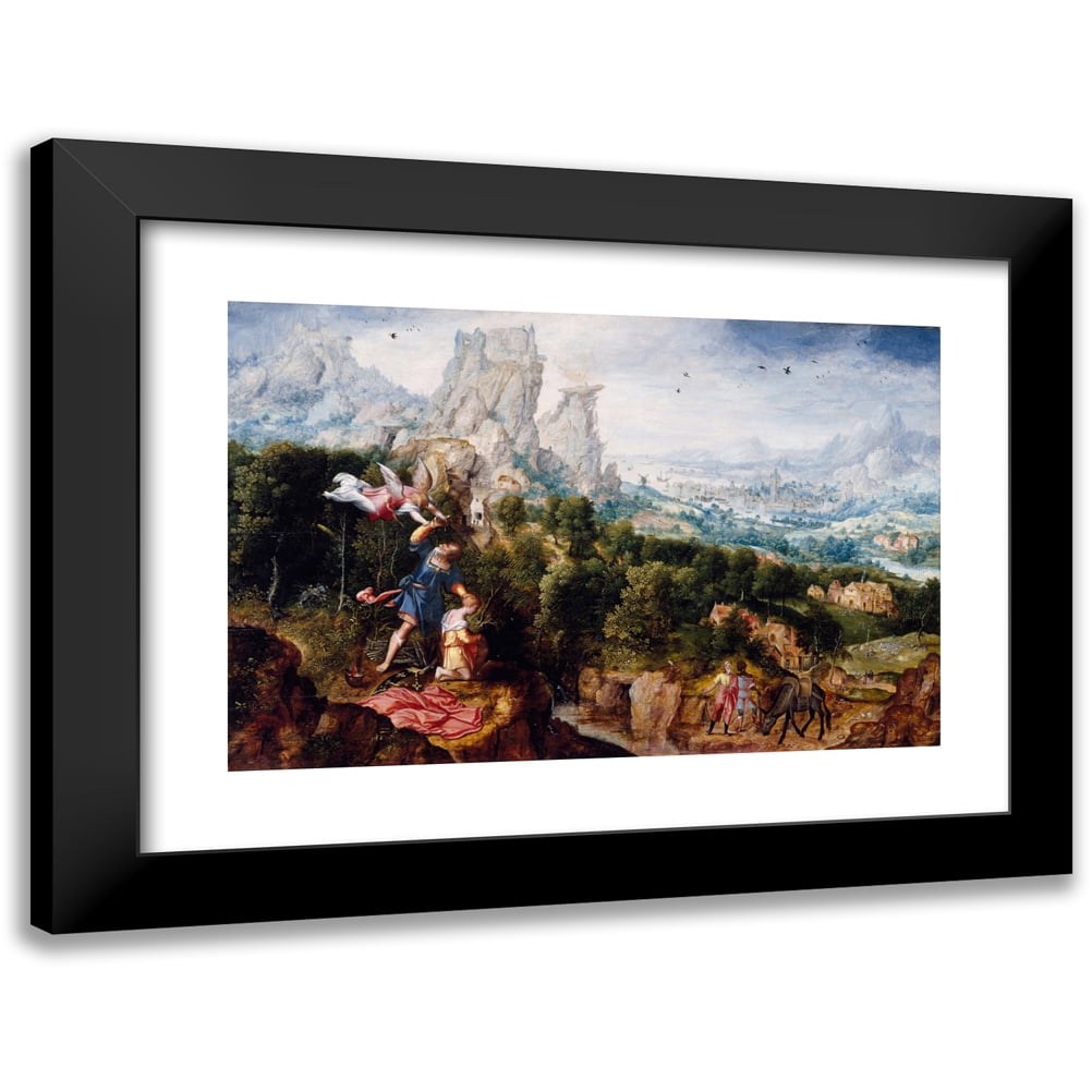 Herri met de Bles 18x13 Black Modern Framed Museum Art Print