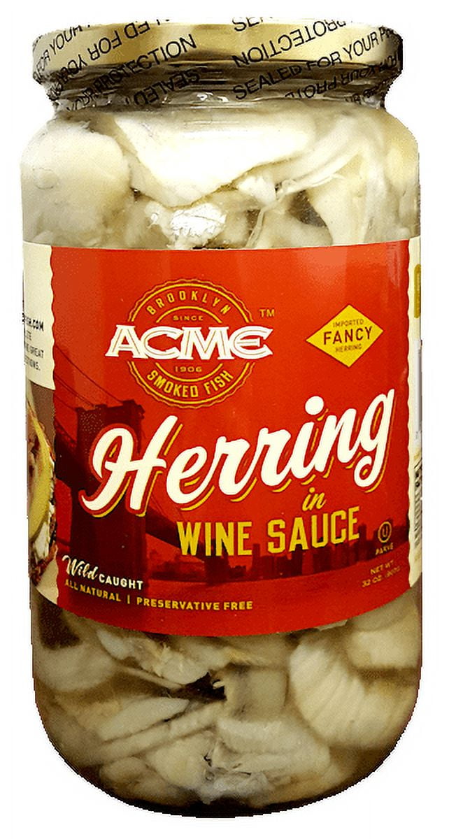 Herring Fillets in Wine Sauce (ACME) 32 oz