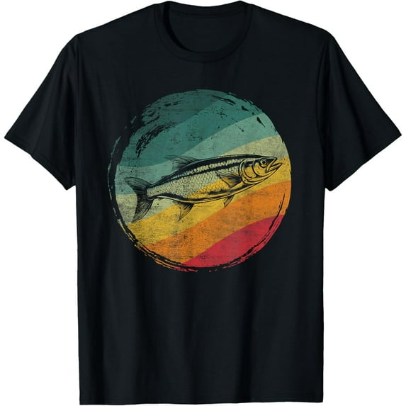 Herring Fish Retro Vintage Design T-Shirt