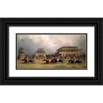thumbnail image 1 of Herring, J. F 14x9 Black Ornate Wood Framed with Double Matting Museum Art Print Titled - Doncaster Gold Cup of 1838, 1 of 4